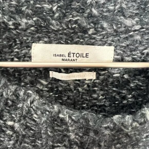 Isabel Marant Étoile Sineady Oversized Marled Cable Knit Sweater - Picture 5 of 9